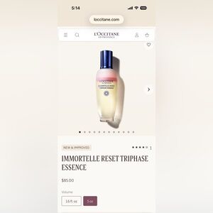 L'OCCITANE Immortelle Reset Triphase Essence - Pink and Cream

NEVER OPENED
